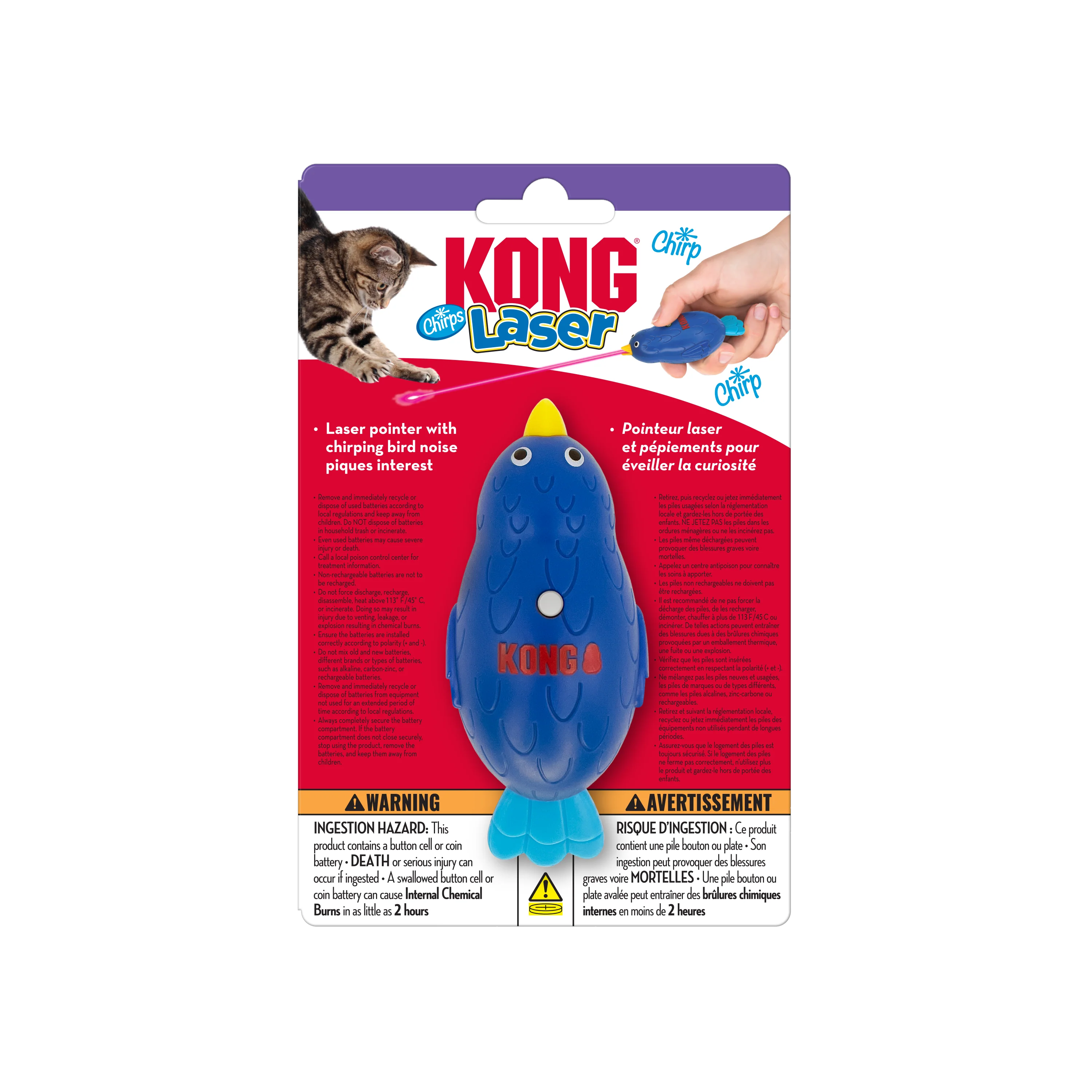 KONG Pájaro Chirriante con Láser