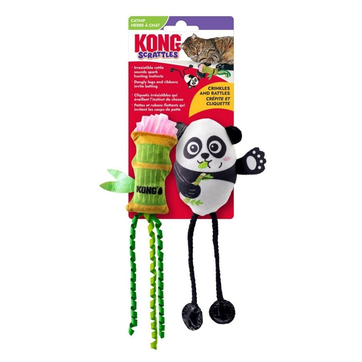 KONG Scrattles Panda y Bambú