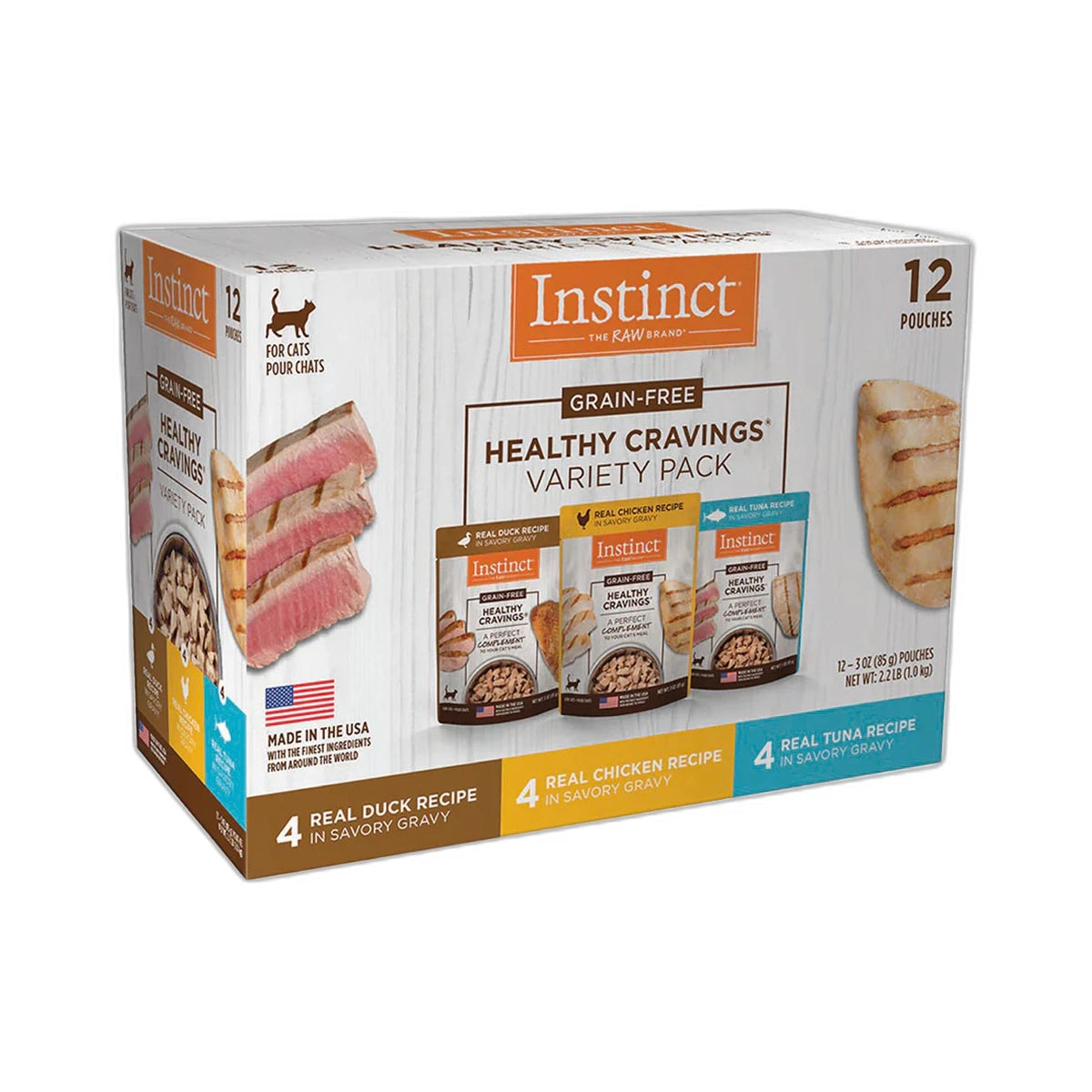 Croquetas Instinct Instinct Healthy Cravings Mix Gato 12 piezas