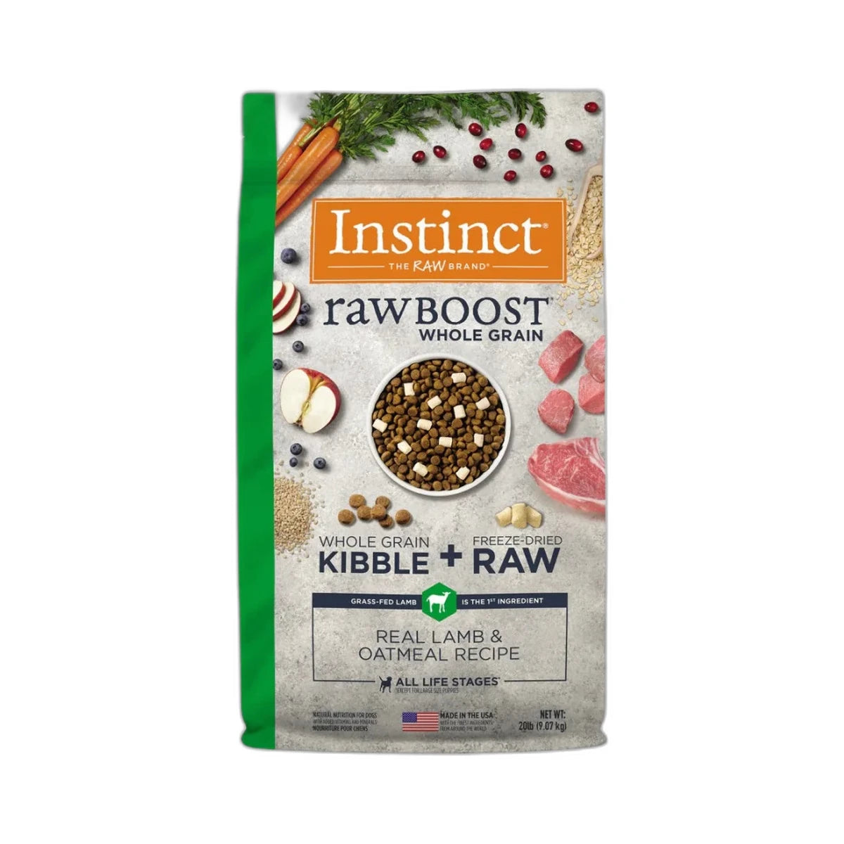 Croquetas Instinct Instinct Raw Boost Whole Grain Cordero Perros