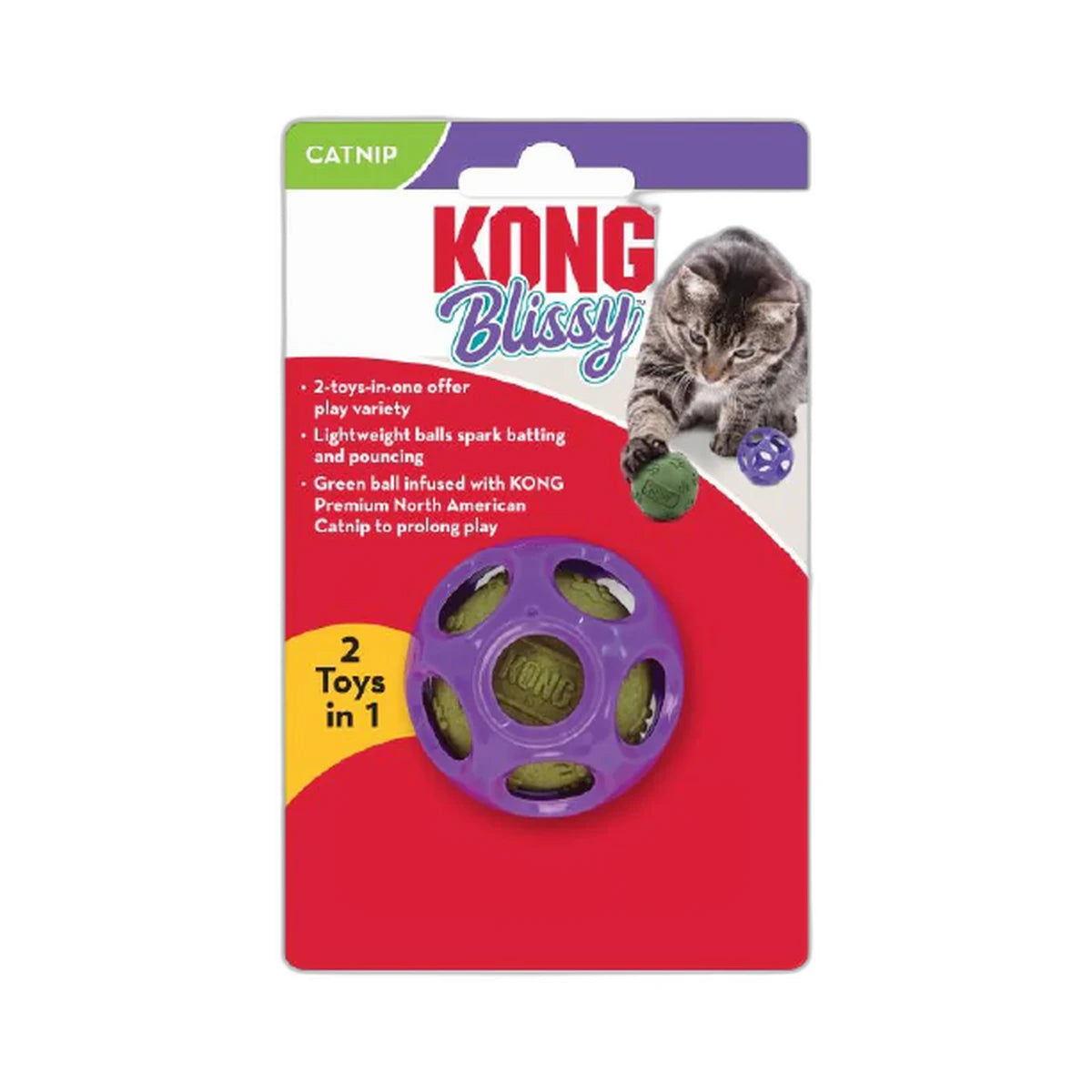 Croquetas KONG KONG Bola Blissy con Catnip