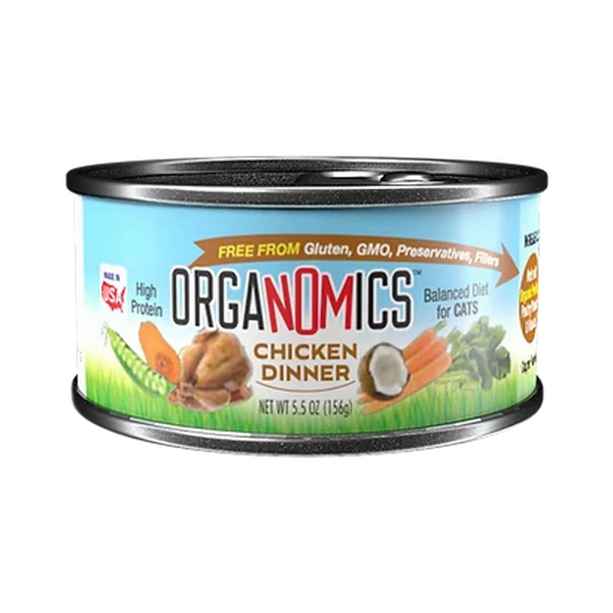 Croquetas Organomics Lata Organomics Pollo Gatos 5.5 oz